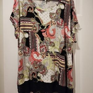 Women's plus size Cato dressy short-sleeve shirt